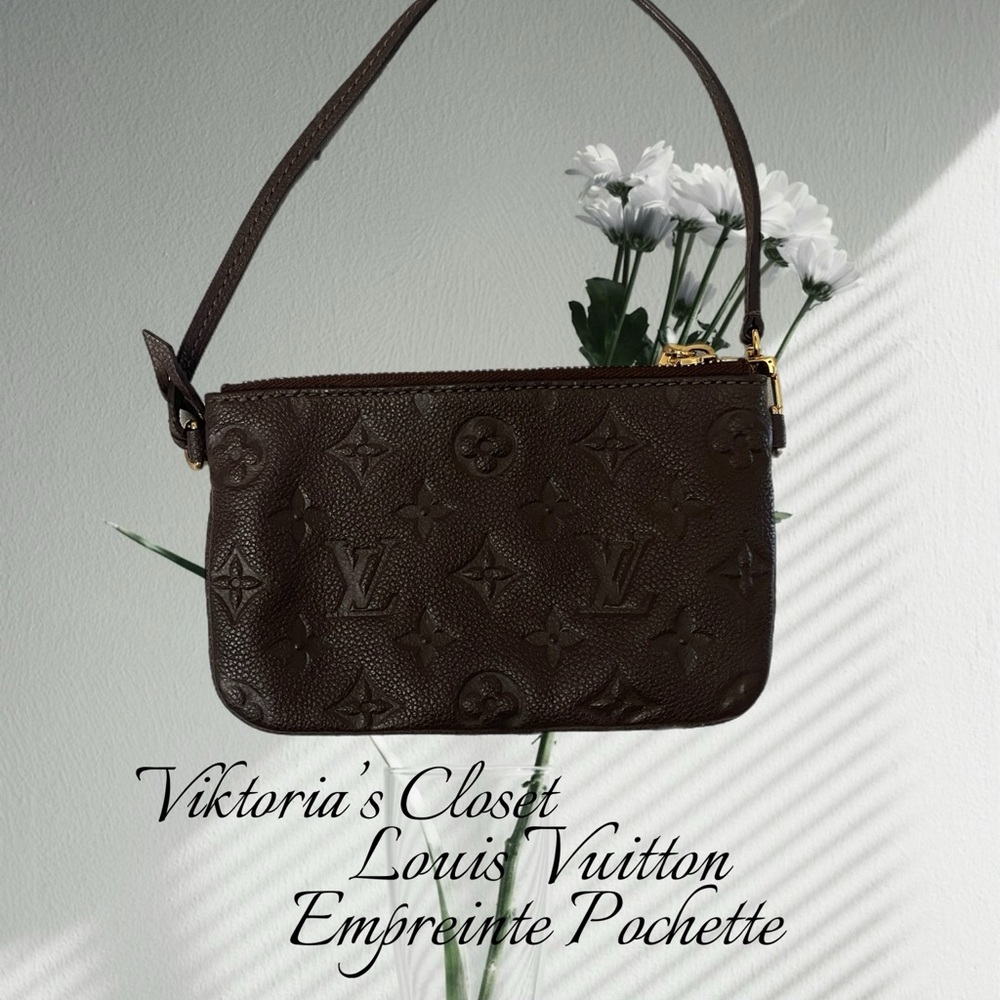 Louis Vuitton Dark Brown Empreinte Wristlet